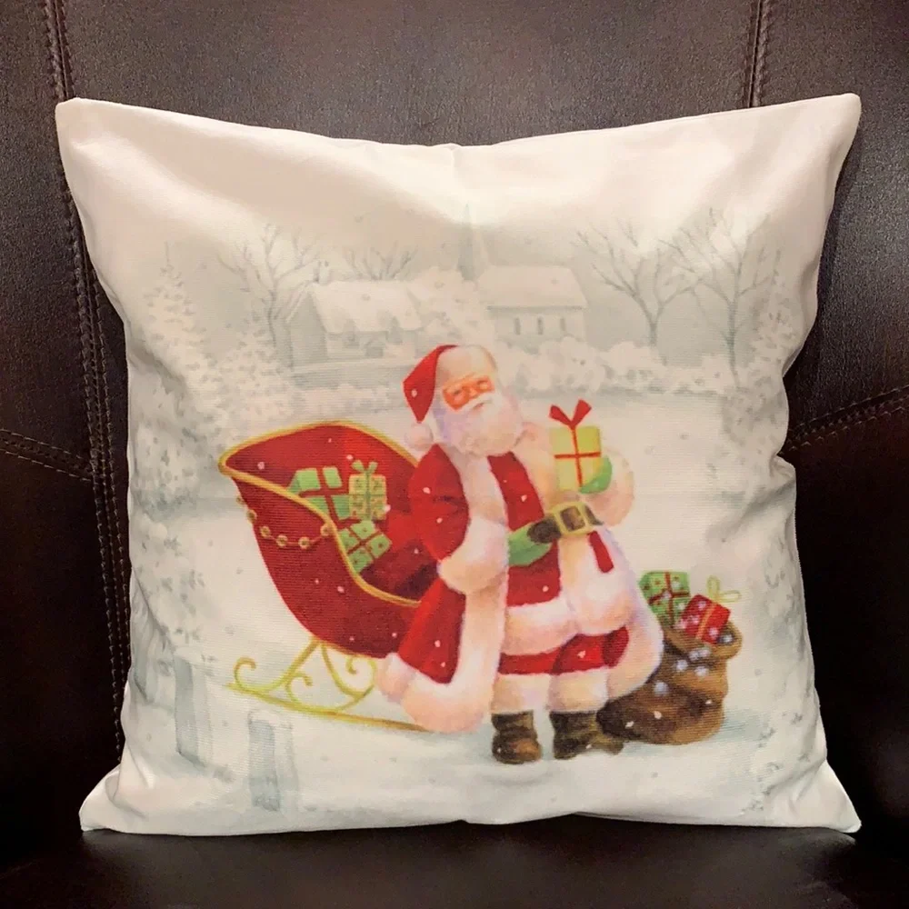 🌸Christmas cover pillow (not included pillow).